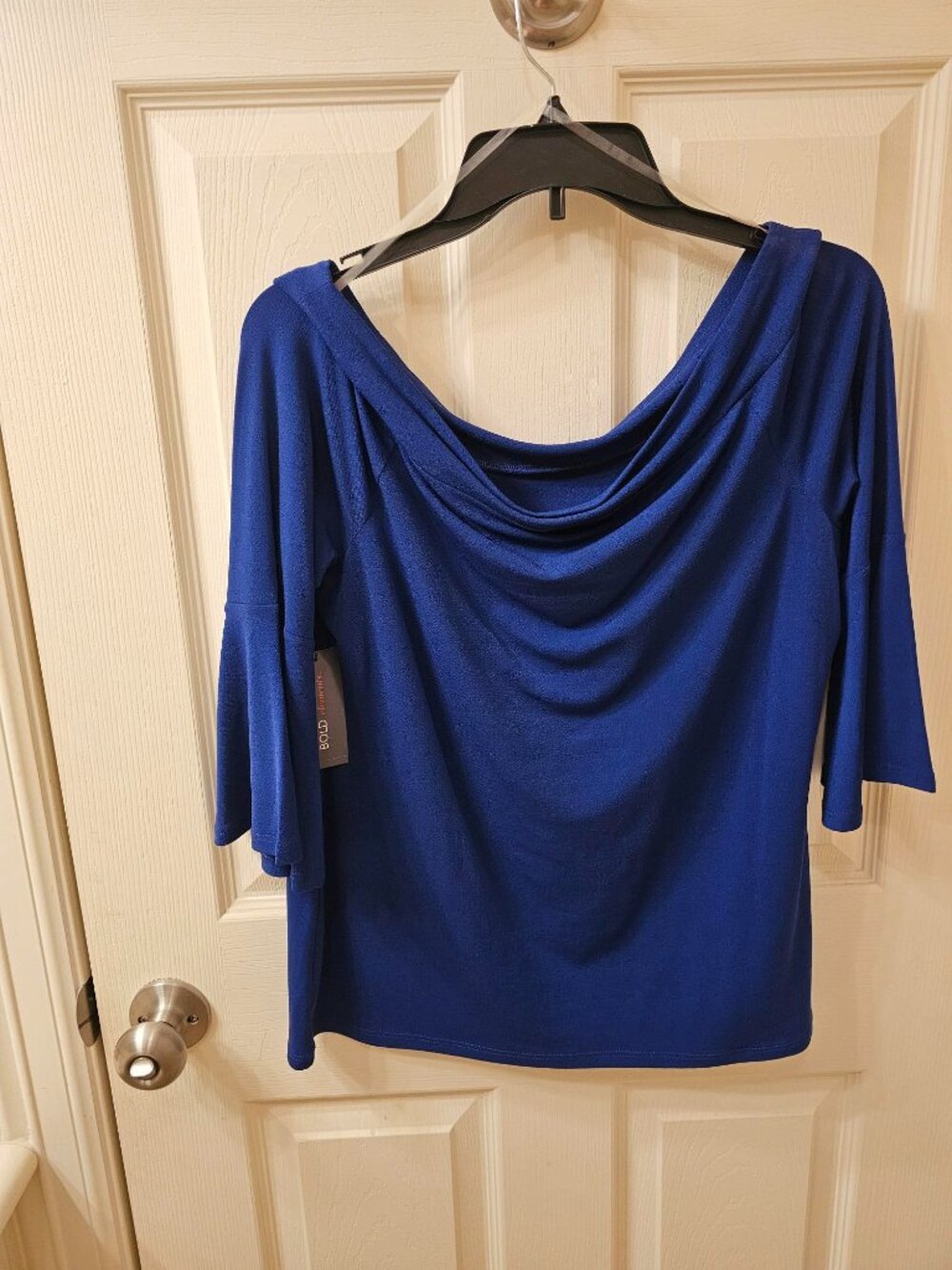 NWOT Bold Elements Large Cobalt Blue Blouse